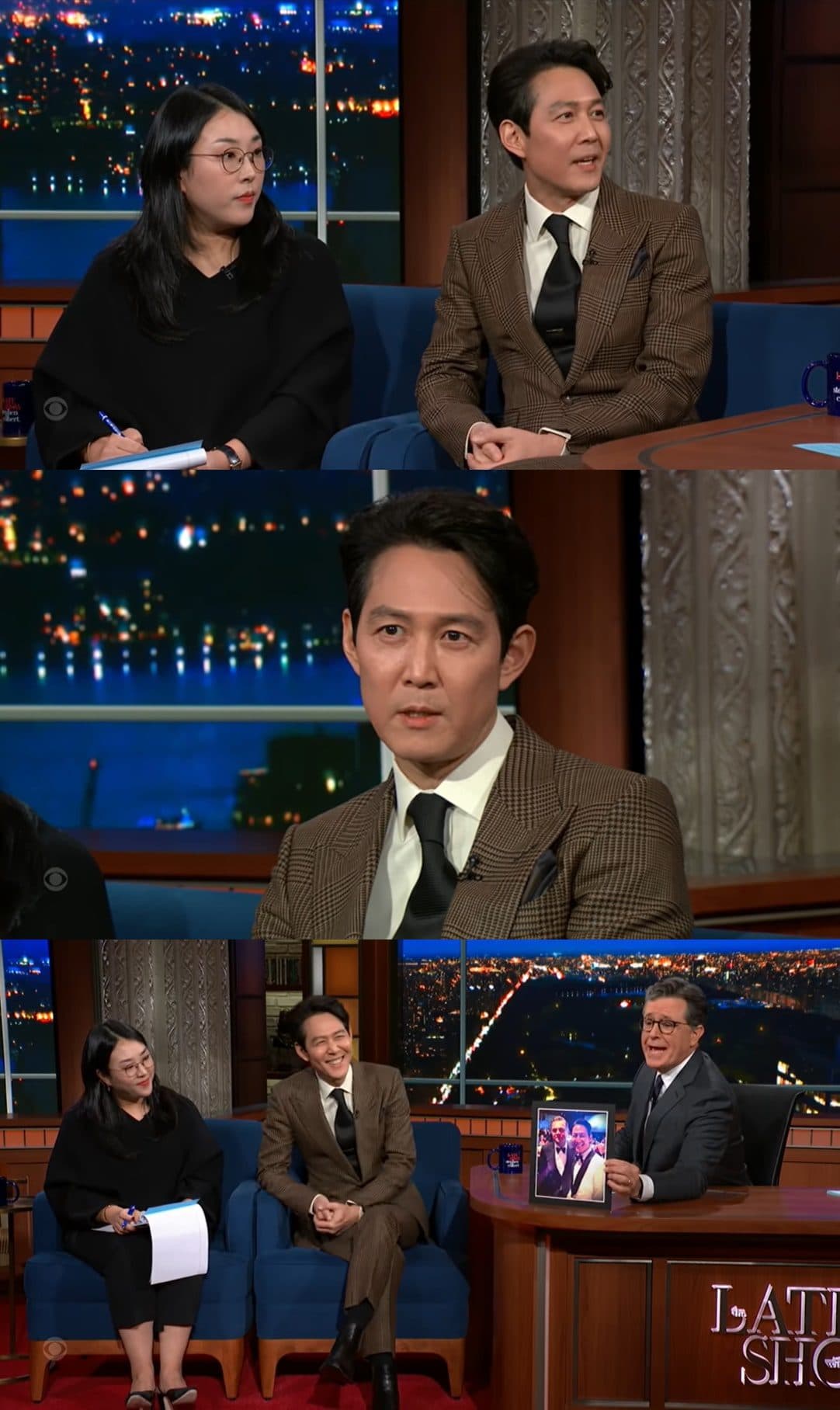 Lee Jung Jae Appears on the &#8216;The Late Show&#8217;