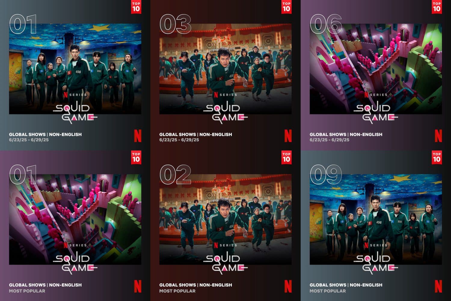 &#8216;Squid Game 3&#8217; Makes History Topping Netflix in 93 Countries: Season 1 and 2 Surge Back Up Charts