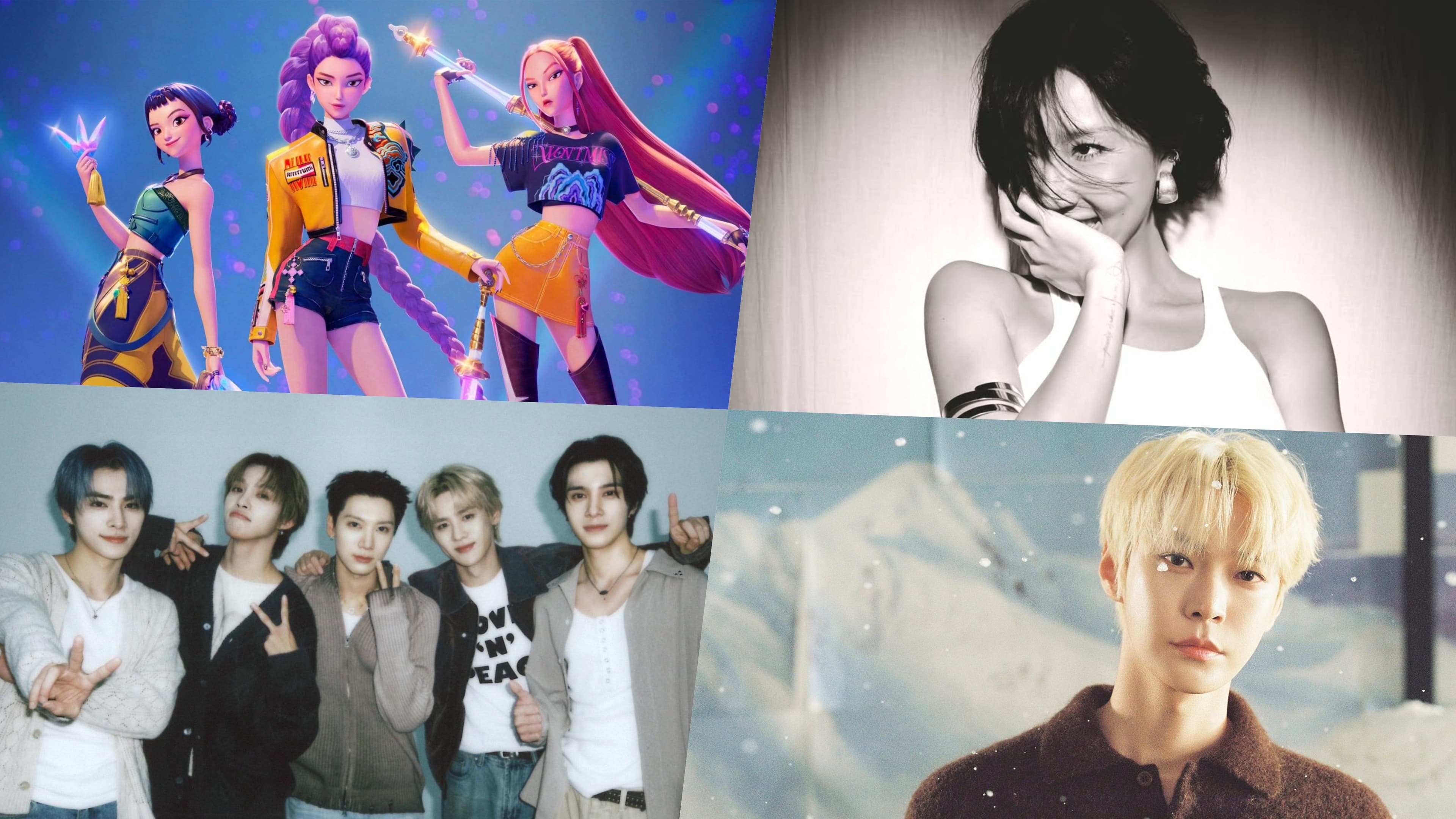 Circle Chart Week 50: HUNTR/X Holds Strong, Hwasa Sweeps, WayV and Doyoung Double Up