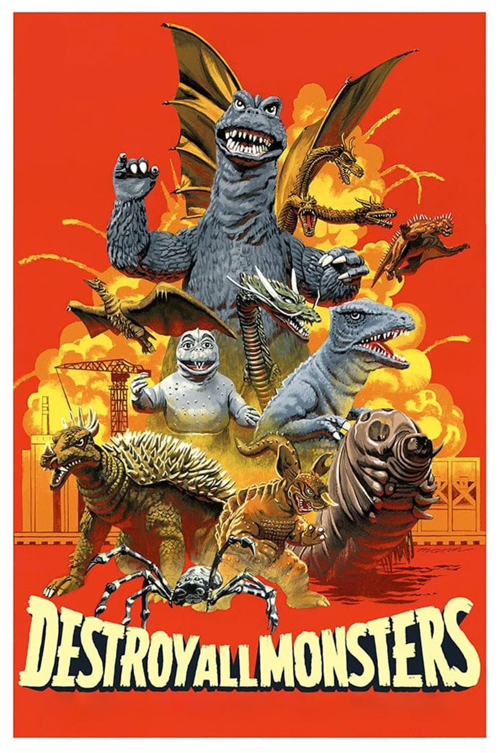 Destroy All Monsters Movie Poster