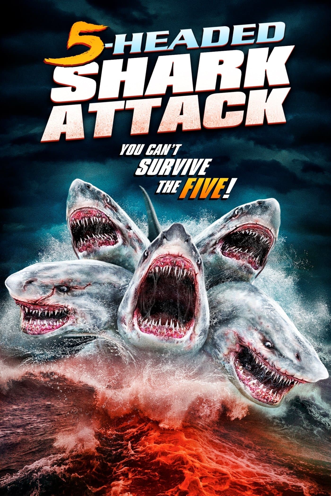 5 Headed Shark Attack Movie Poster
