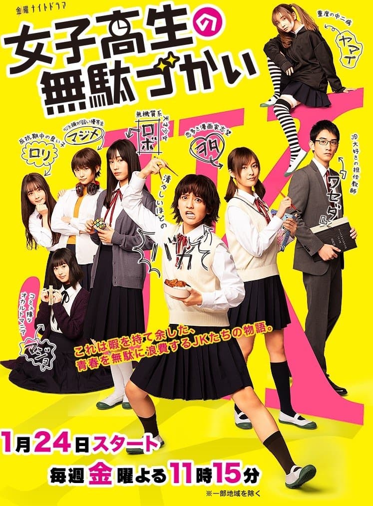 Wasteful Days of High School Girls TV Show Poster