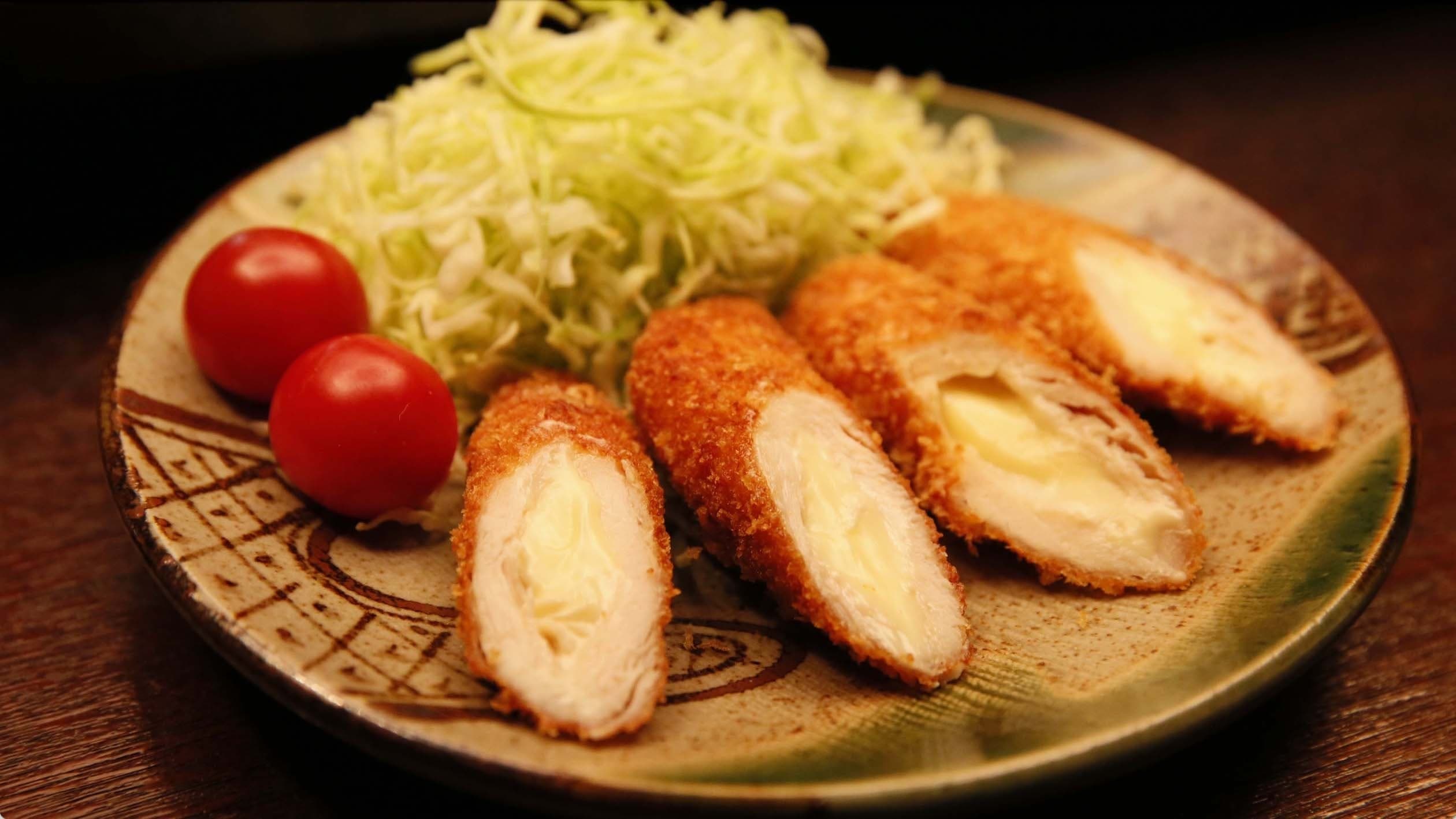 Fried Chicken Breast with Cheese