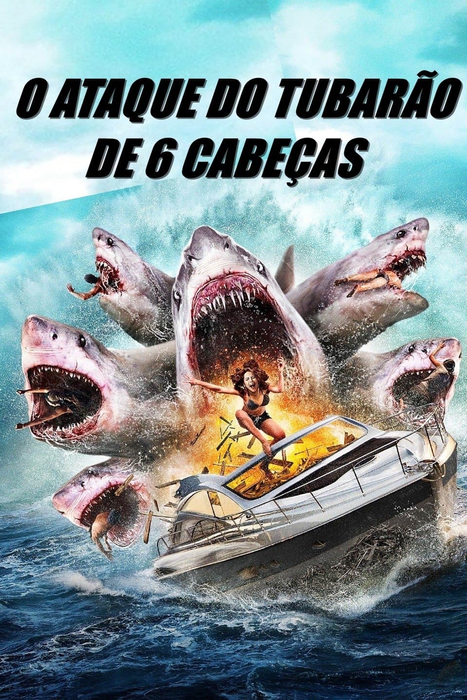 6-Headed Shark Attack Movie Poster