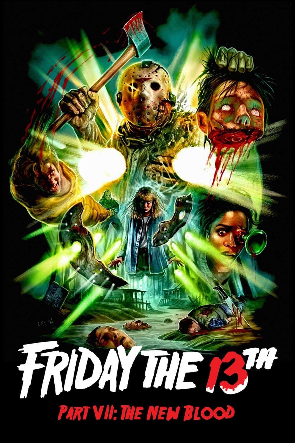 Friday the 13th Part VII: The New Blood Movie Poster
