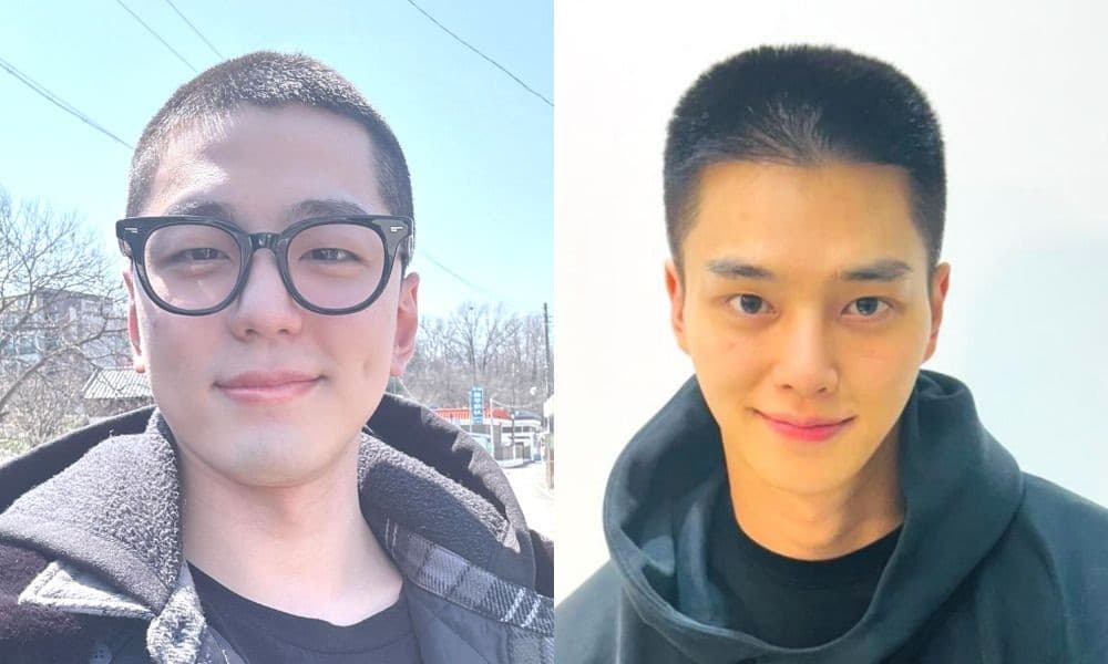 Song Kang and Kim Min Kyu Enlist With Fresh Buzz Cuts