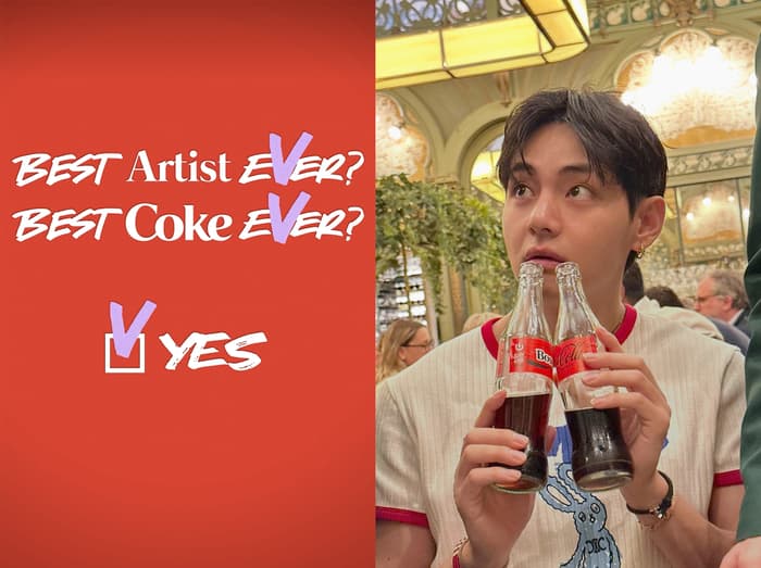 V Becomes the New Face of Coca-Cola Zero, Fans Say the Signs Were There All Along