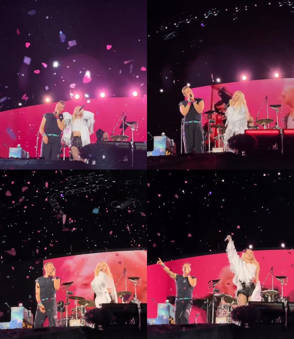 Rosé, G-Dragon, BTS’s Jin and More Korean Stars Spotted at Coldplay’s Korea Tour Concert