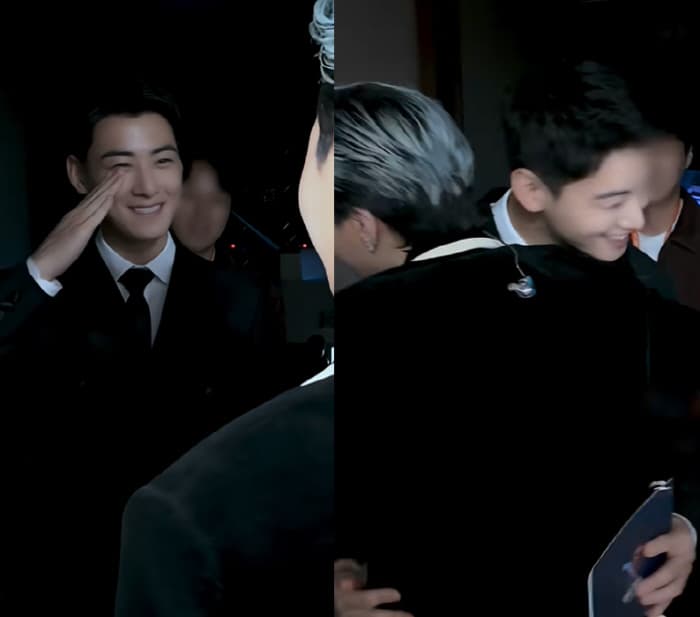 G-Dragon Spotted Sharing Hug With Cha Eun Woo Backstage at APEC